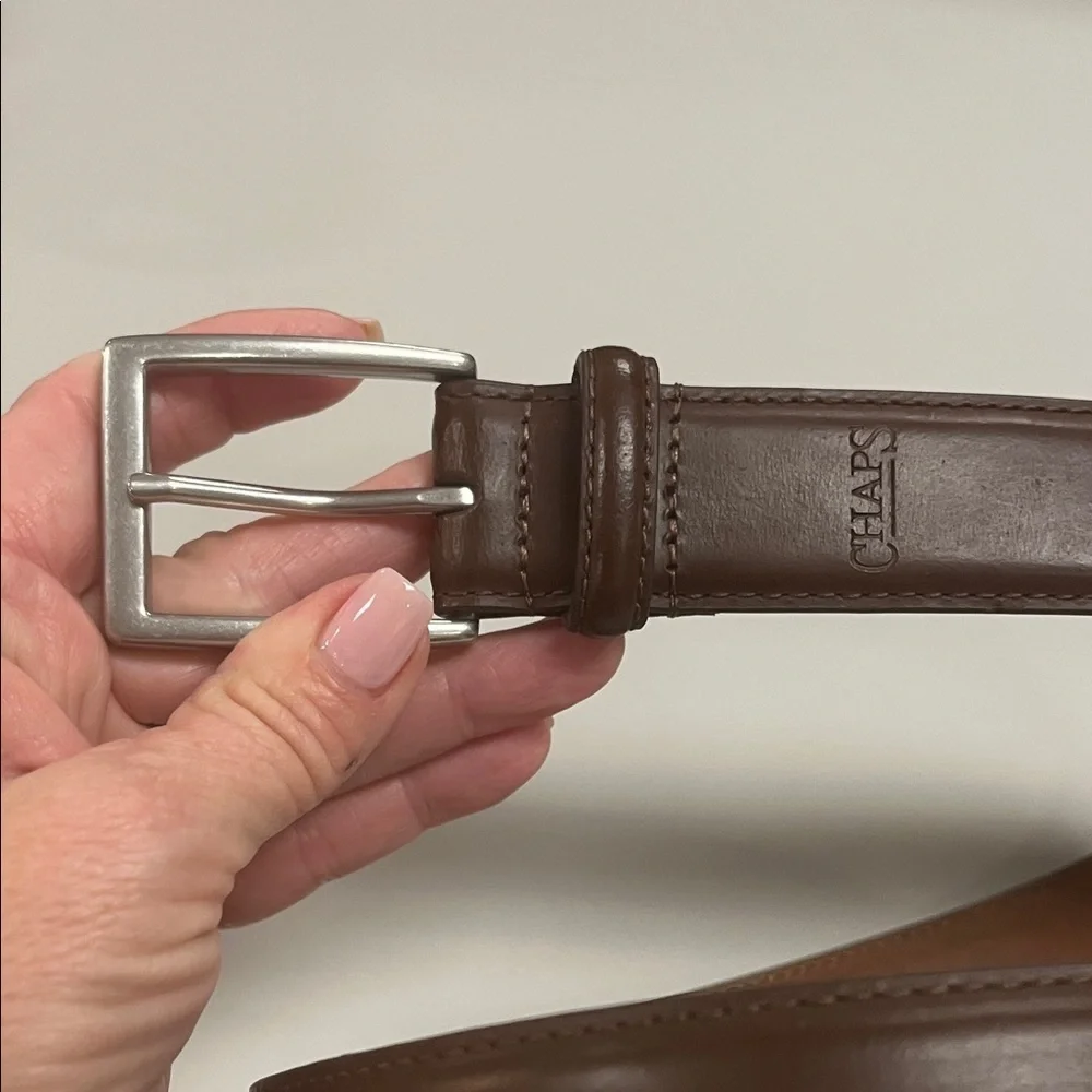 Chaps Brown Leather Men's Belt size 36” inches